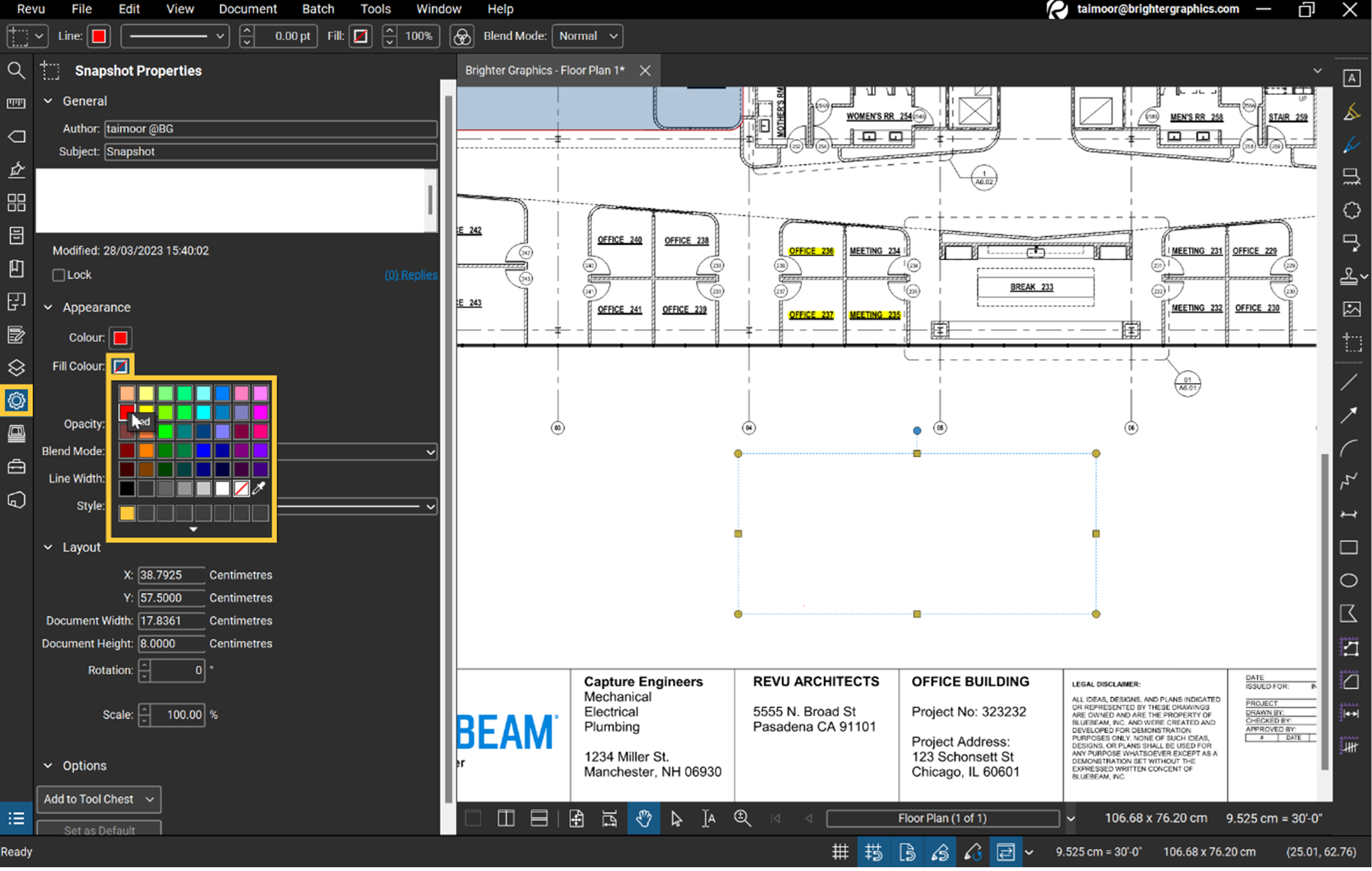 How to Highlight Objects Using the Snapshot Tool in Bluebeam Revu step 03